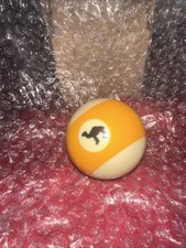 VTG Joe Camel R.J. Reynolds Tobacco Yellow Stripe Pool Ball