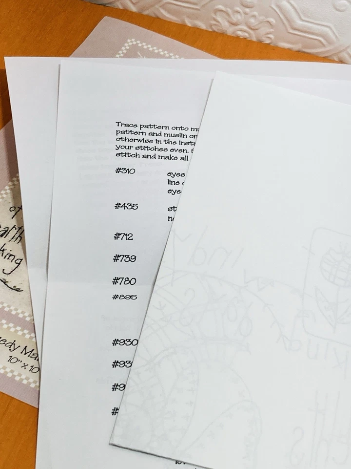 Basket Case Needlework Therapy Raggedy March Primitive Pattern Embroidery Clover - Image 4 of 4