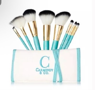 Carmindy & Co 5 Minute Face 8-Piece Brush Kit with Bag. Limited Edition 