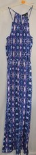 Forever 21 women's long blue purple white summer/holiday dress size M