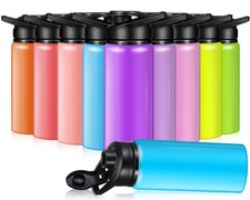 Mimorou 10 Pieces 20oz Reusable Aluminum Water Bottles Bulk Multicolor Outdoo...
