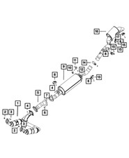 Genuine Mopar Exhaust Extension Pipe 68498314AA