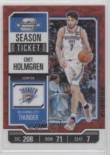 2023 Contenders Optic Season Ticket International Red Prizm Chet Holmgren 0t30