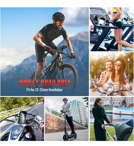 Supporto Telefono Bici Moto Impermeabile 360° Manubrio Bici da 4,5” a 5,9” - Foto 9 di 20