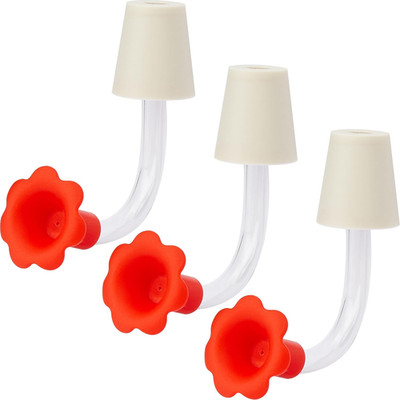 3-Pack Floral Hummingbird Feeder Replacement Parts   DIY Bottom Replacement Feed