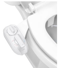 LUXE Bidet NEO 320 Plus - Warm Water, Dual Nozzle, Non-Electric Bidet Attachment