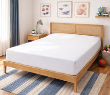 Egyptian Cotton Percale Fitted Sheet 200TC 16 Inch Extra Deep – Linens Limited