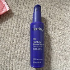 Flamingo Post Shave Serum Hyaluronic Acid Hydrating Coconut Lavender 5 oz
