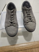 REISS Luca Leather Sneakers Trainers Burgundy  - 9/43 RRP  -£145