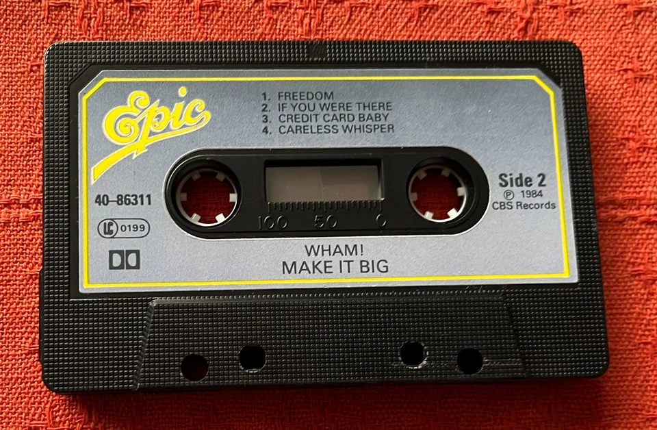 WHAM! - CASSETTE TAPE WITH PAPER LABELS - MAKE IT BIG - Image 4 of 4