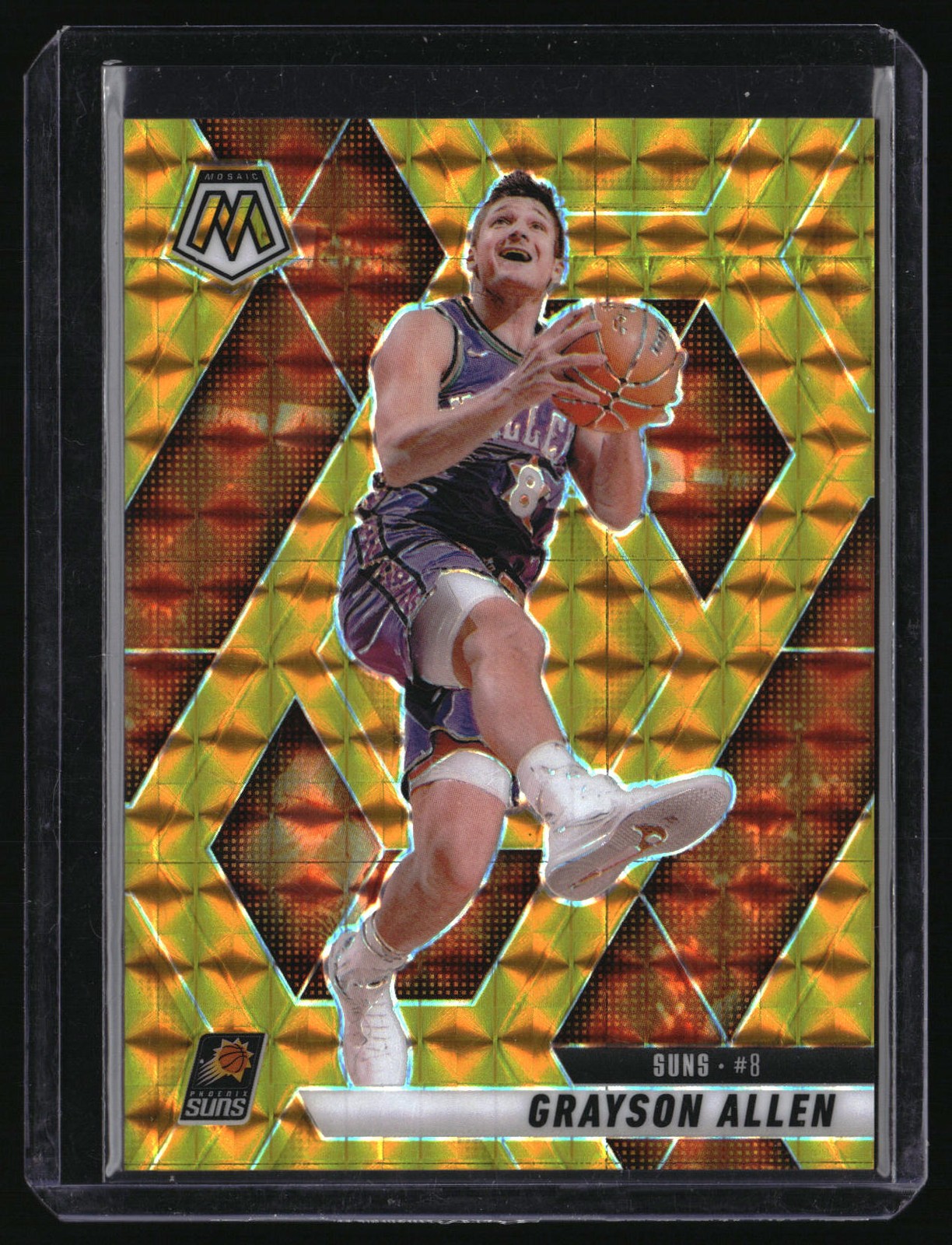 2024-25 Panini Mosaic Grayson Allen #96 Gold Mosaic 4/10 Phoenix Suns