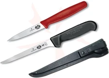 VICTORINOX Swiss Made 57604 3-1/4" Paring/6" Fillet/Sheath Knife Set