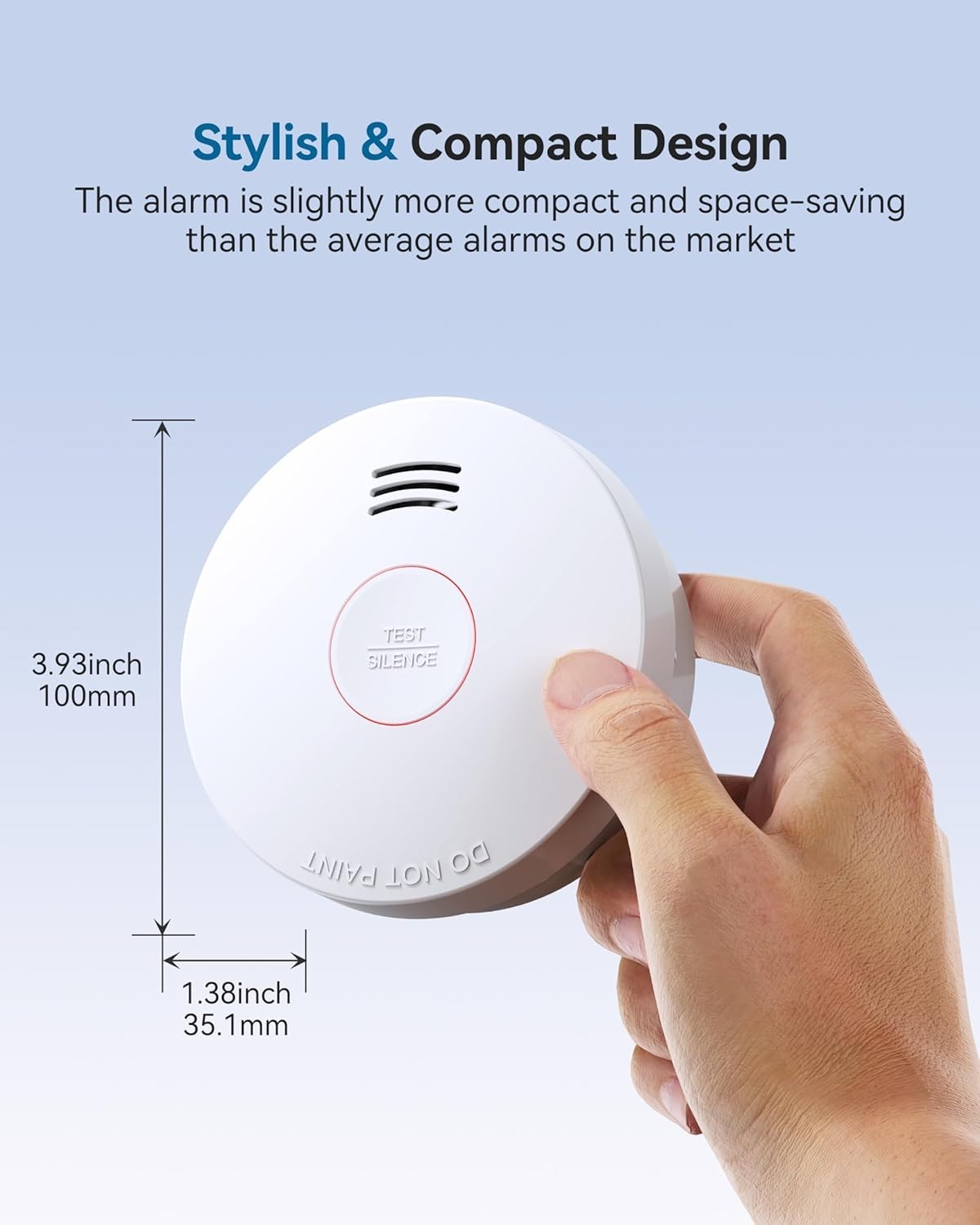 NEW Arrival SITERWELL Compact 10 Year Battery Powered Smoke Detector 3 Pack