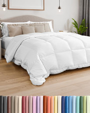 Oversized Queen Size, White Alternative down Comforter - Warm, Lightweight, Luxu