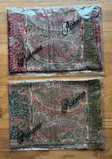 Lot of 2 Pashmina Scarves Shawls Fringed Scarf New in Bag 72 x 26