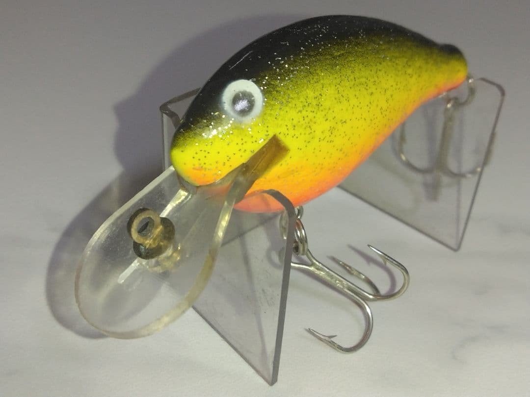 Strike King Balsa King Old Wooden Lure Gray Used Collectible - Image 1