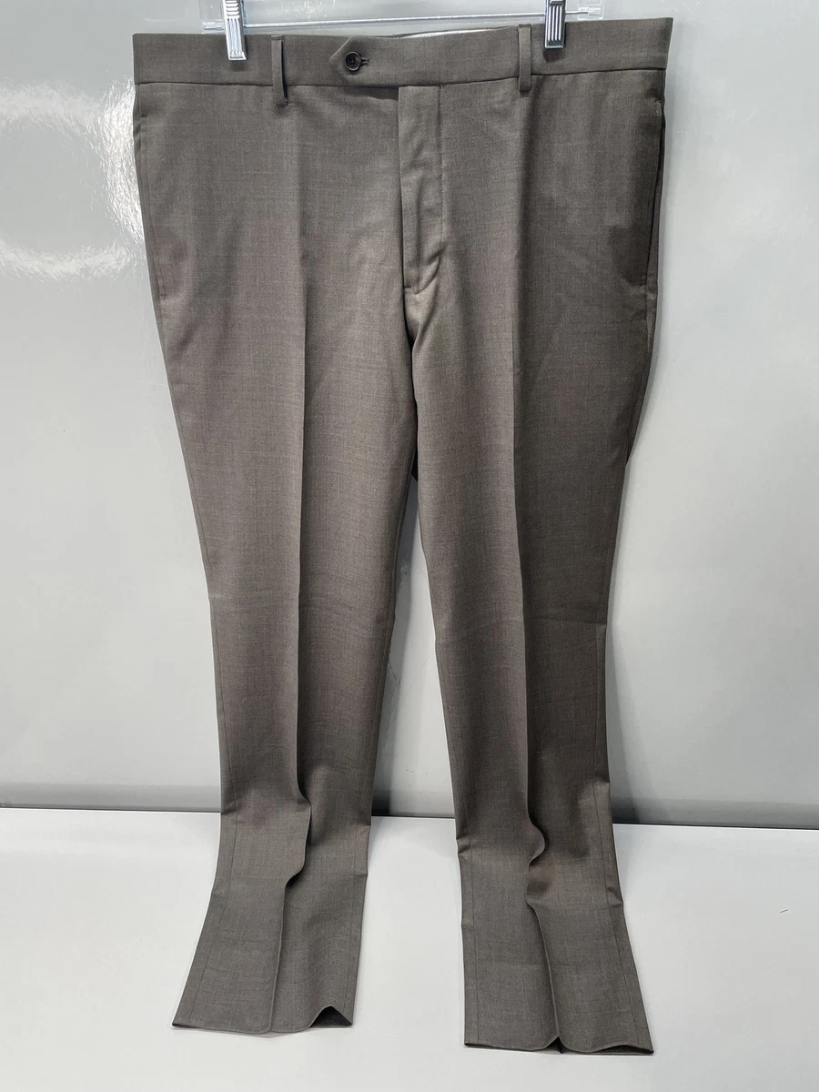 Pantalon Vintage Brooks Brothers Homme - Taille 36 Marron - Laine Plissée à Poignets