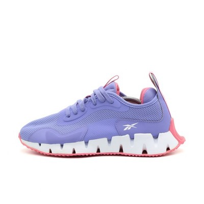 Reebok Damen Zig Kinetica II Sneaker Lila Pink Weiß Atmungsaktiv Leicht EU 38