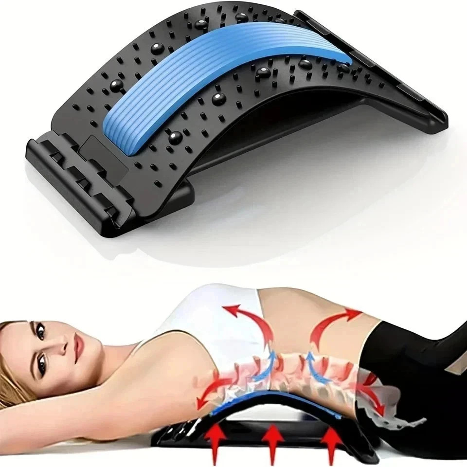 US 1 Pc Posture Relief Pain Support Massager Lower Back Lumbar Spine Stretcher