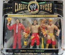WWE JAKKS Pro Wrestling Triple Set Hulk Hogan Jimmy Hart Blue Brutus Beefcake Un