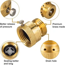 Hose Bib Backflow Preventer Vacuum Breaker,Garden Hose Check Valve to Connect 3/
