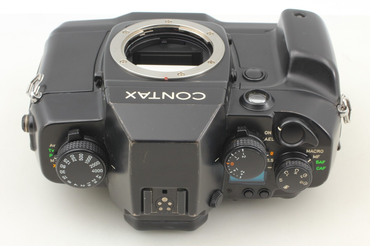 CONTAX SLRカメラ ブラック Normal] Contax RX SLR Film Camera Black w/ Lens From Japan