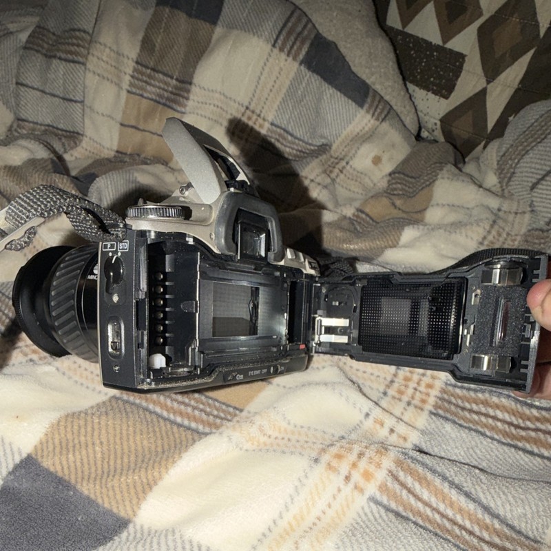 Minolta XTsi 35mm SLR Film Camera w/ Minolta AF Zoom Lens, Silver