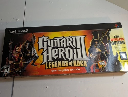 Guitar Hero III Legends of Rock Play Station 2 video game bundle w/guitar PS2