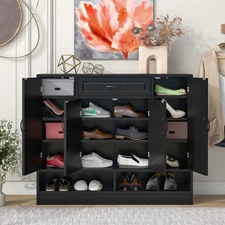 Vinsetto Shoe Cabinet with Adjustable Shelves