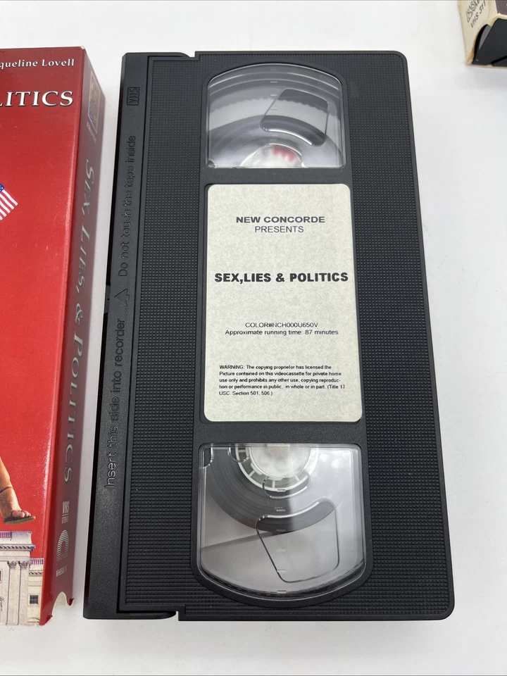 Sex, Lies, & Politics (VHS 2003, R-Rated) Jacqueline Lovell - Red Slip Cover HTF - Image 3 of 4