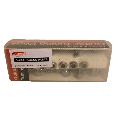 Wilkinson Ez Post Guitar Tuning Keys Chrome Guitar Or Base 6 String NIB New