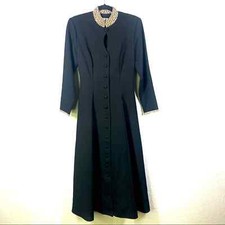 MISTY LANE Dress 4 Vintage Black & Animal Print Usher Duster Witchy Whimsigoth