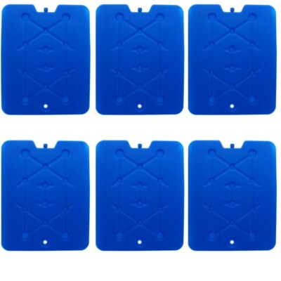 TOPOKO Lunch Box Ice Packs - 6 Pack, BPA-Free, Reusable & Quick Freeze For Coolers & Lunch Bags
