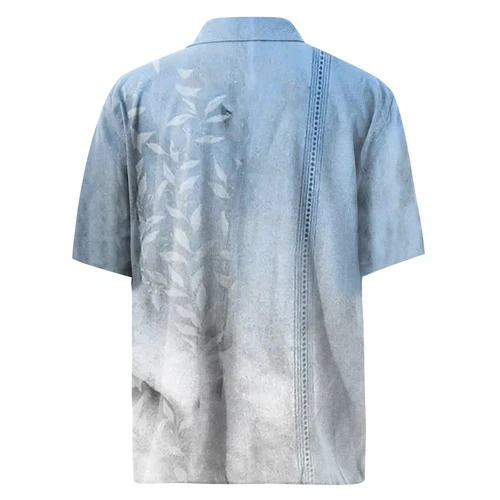 Men's Short Sleeve Button-Up Casual Cuban Guayabera Beach Wedding Dress Shirt - Picture 7 of 36