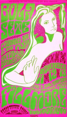 1966 COUNTRY JOE AND THE FISH KONZERT POSTER WANDKUNSTDRUCK GRÖSSE 10 X 15