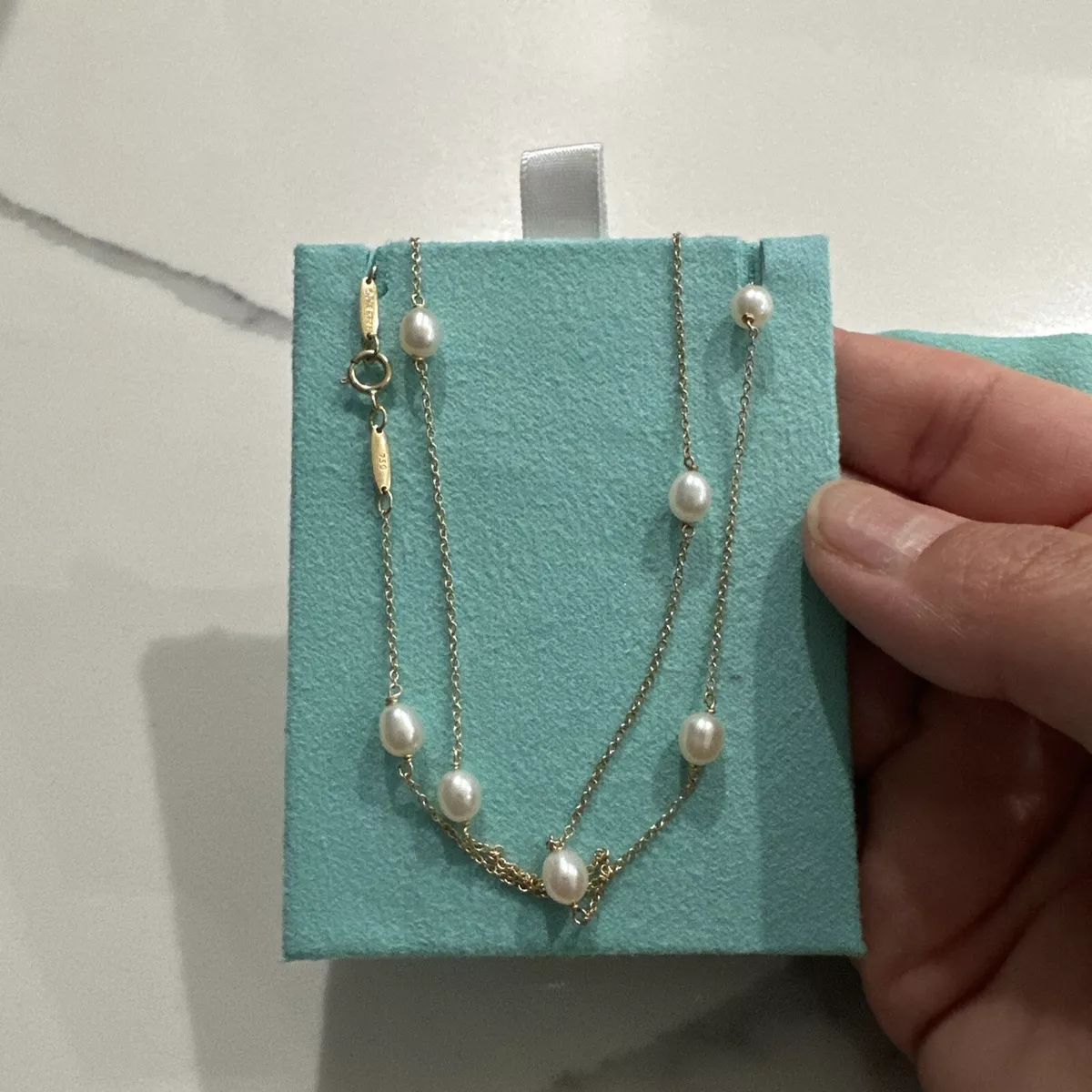 Tiffany and 2024 co pearl necklace