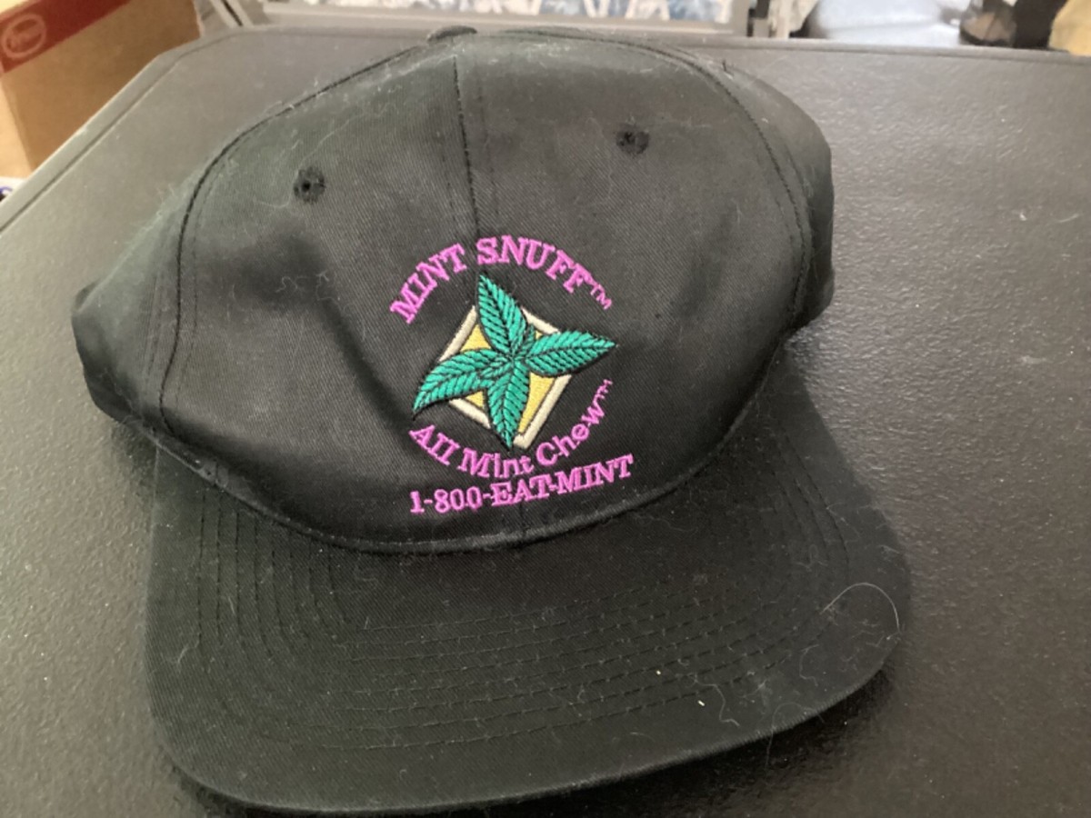 Mint Snuff A I I Mint Chew Tobacco Advertising Baseball Style Hat