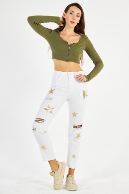 Women's Black High Waist Wet Look Leather Look Coated Mom Jeans