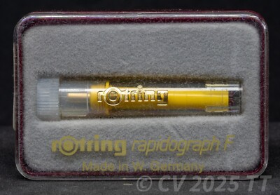 Rotring 756 035 rapidograph F iso 0,35 mm, vergoldet - Zeichenkegel - NOS