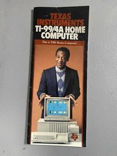 Texas Instruments Brochure 1983 With Bill Cosby Home Computer Brochure