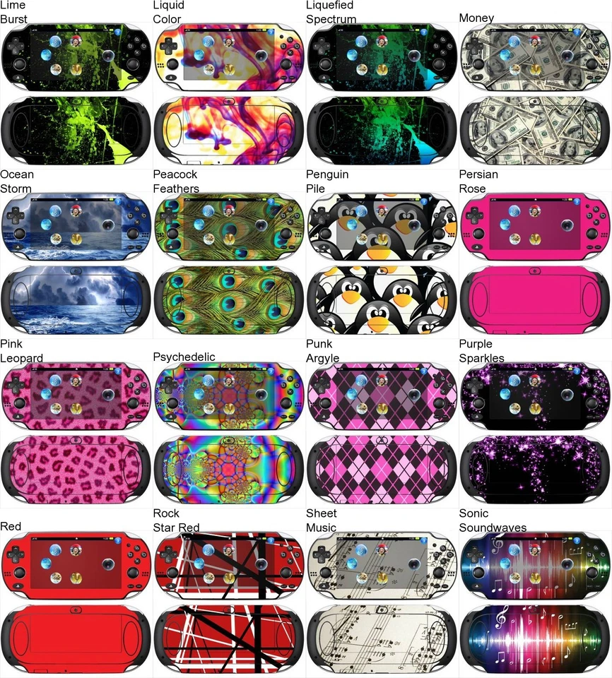 Elige cualquier 1 calcomanía de vinilo/diseño de piel para Sony PS Vita PCH-1000 - Compra 1 y obtén 1 gratis Foto 3 de 4