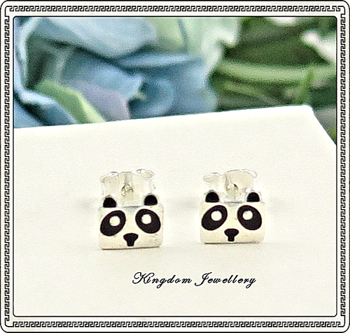 Orecchini Panda In Argento 925 - Gioielli Delicati E Simbolici Per Amanti Del Panda - 3