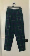 Vintage Pendleton Celebration Tartan wool high-waisted trousers