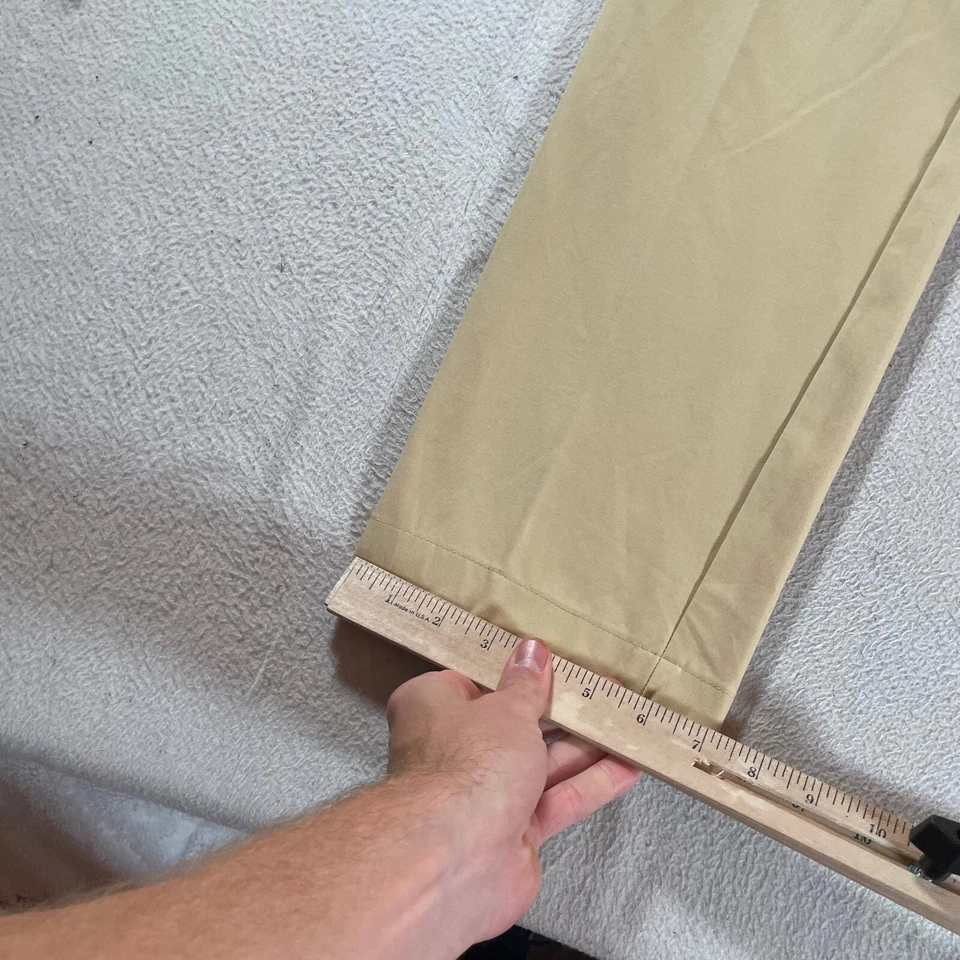 Pantalones Ralph Lauren Etiqueta Negra Para Hombre 38 Tostado Chino Preppy Rectos Elastizados 38x32 Foto 2 de 4