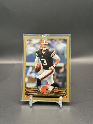 2013 Topps Chrome Orange Refractor #53 Brandon Weeden #'d /2013