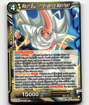 DBS CCG Majin Buu, Intelligence Manifest Power Absorbed Common