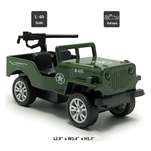 4PCS Military Army Vehicle Tank Model Car Diecast Toy Cars Set Kids Boys - Picture 2 of 12