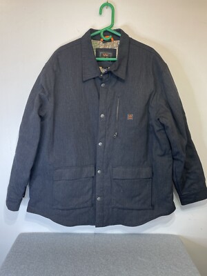 Walls Mens Blue Size 2XL Dupont Kevlar Duck Canvas Insulated Work Coat