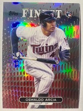 2013 Finest Red Refractors #82 Oswaldo Arcia #'d 2/25 Twins