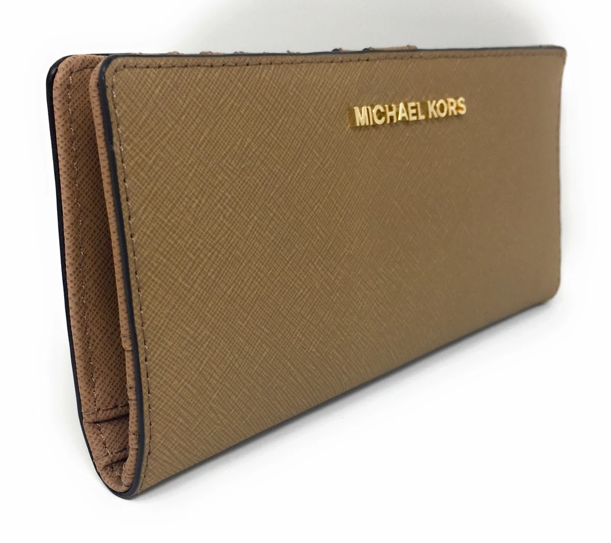 Michael Kors Jet Set Travel Flat Slim Bifold Saffiano Leather